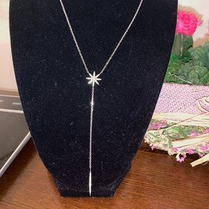14 kt starburst  Y style necklace  reg $2083